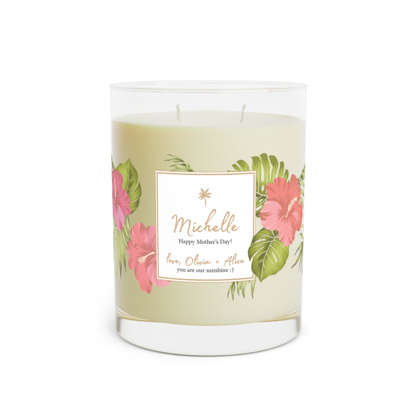 NEW!! Personalized Tropical Candle