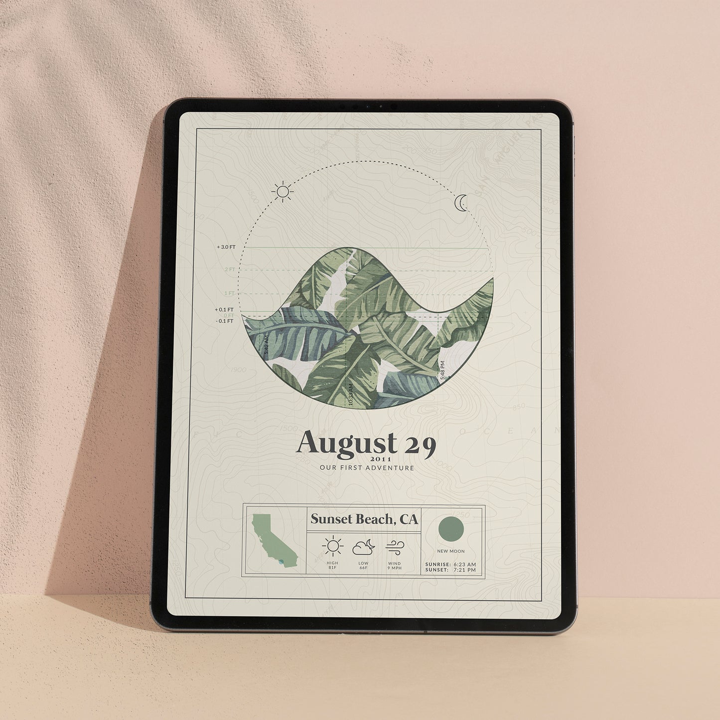 Nautical Tide Map (Digital Download)