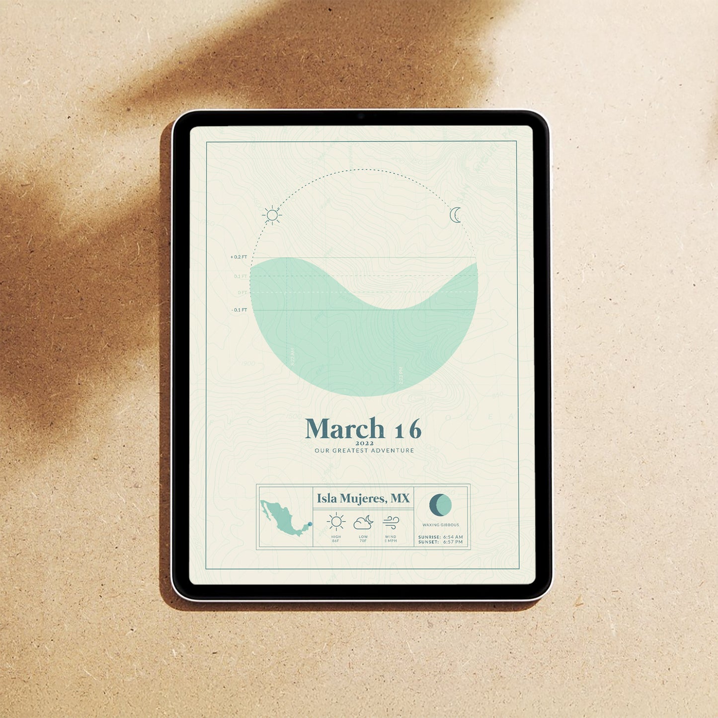 Nautical Tide Map (Digital Download)