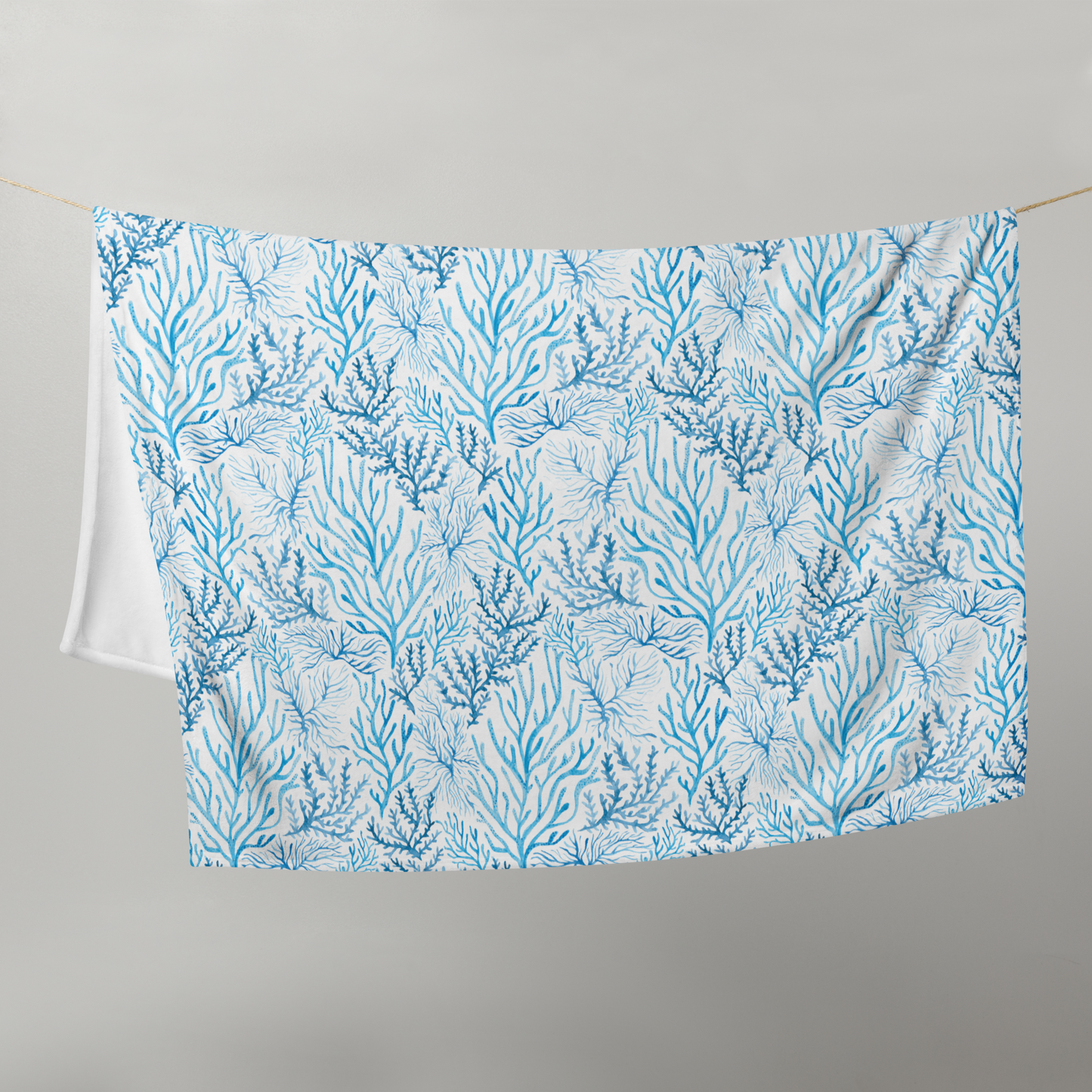 Sea Coral Throw Blanket