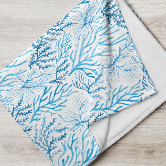 Sea Coral Throw Blanket